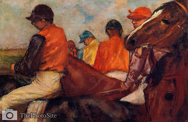 Jockeys Edgar Degas - Click Image to Close