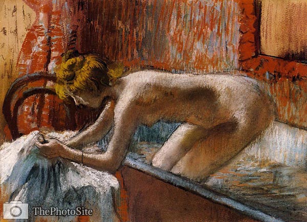 Woman Leaving Her Bath Edgar Degas - Click Image to Close