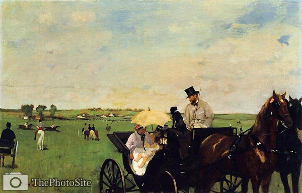 A Carriage at the Races Edgar Degas - Click Image to Close