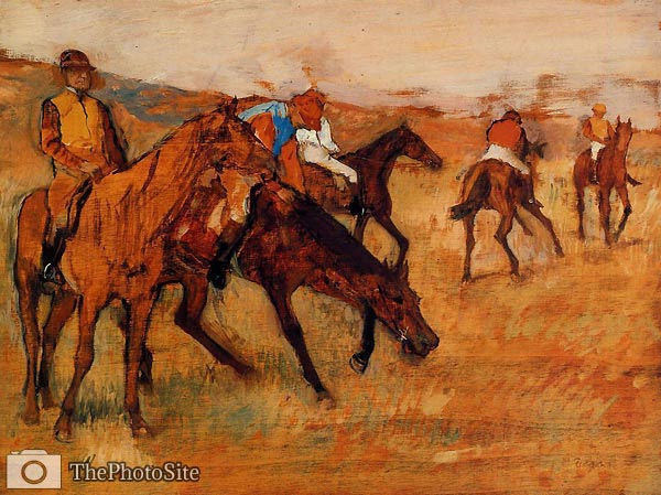Before the Race - Edgar Degas - Click Image to Close