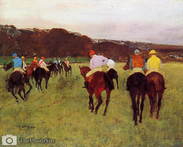 Before the Start Edgar Degas - Click Image to Close