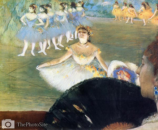Dancer with a Bouquet of Flowers Edgar Degas - Click Image to Close
