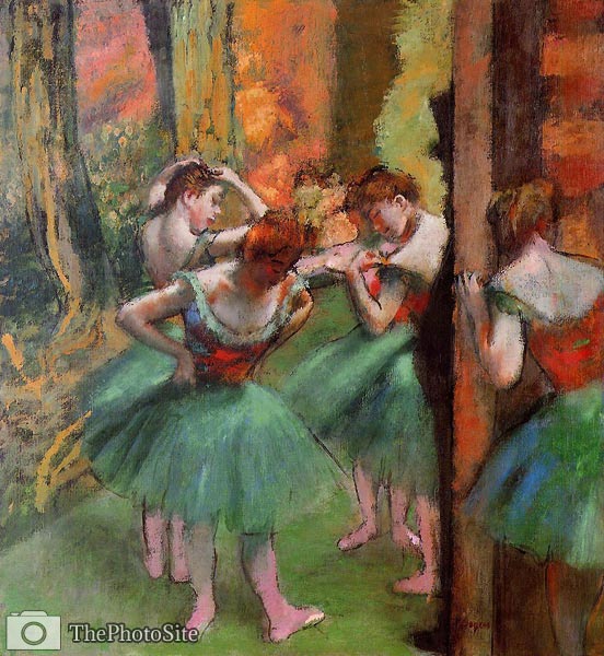 Dancers, Pink and Green Edgar Degas - Click Image to Close