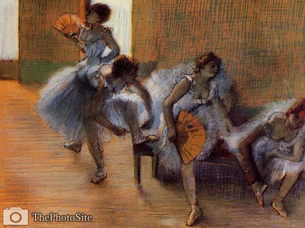 In the Dance Studio Edgar Degas - Click Image to Close