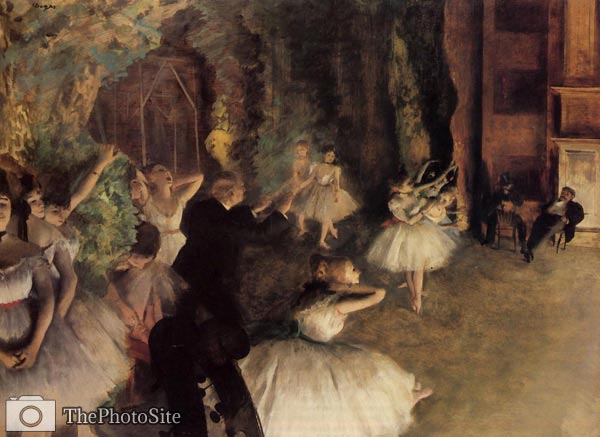 The Rehearsal of the Ballet on State Edgar Degas - Click Image to Close