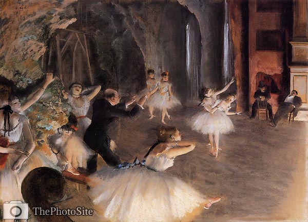 The Rehearsal on Stage Edgar Degas - Click Image to Close