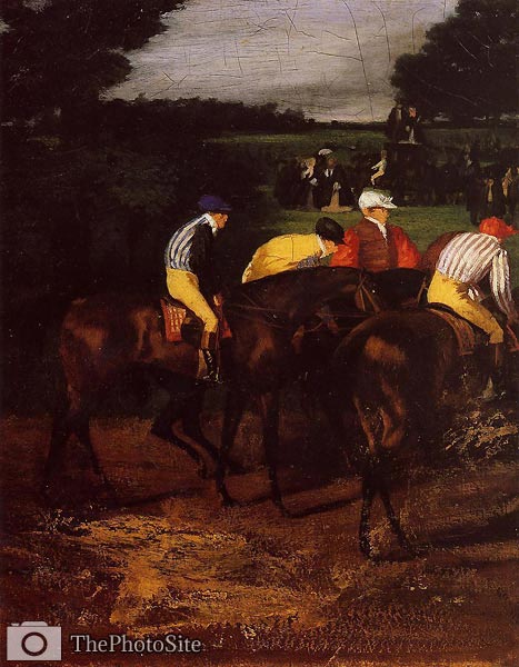 Jockeys at Epsom Edgar Degas - Click Image to Close