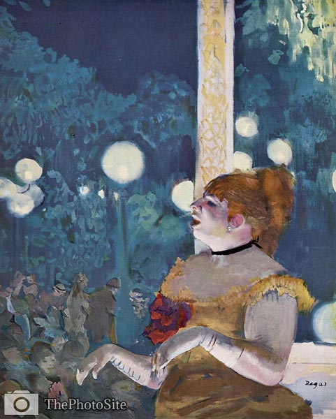 in the concert cafe The song of the dog Edgar Degas - Click Image to Close