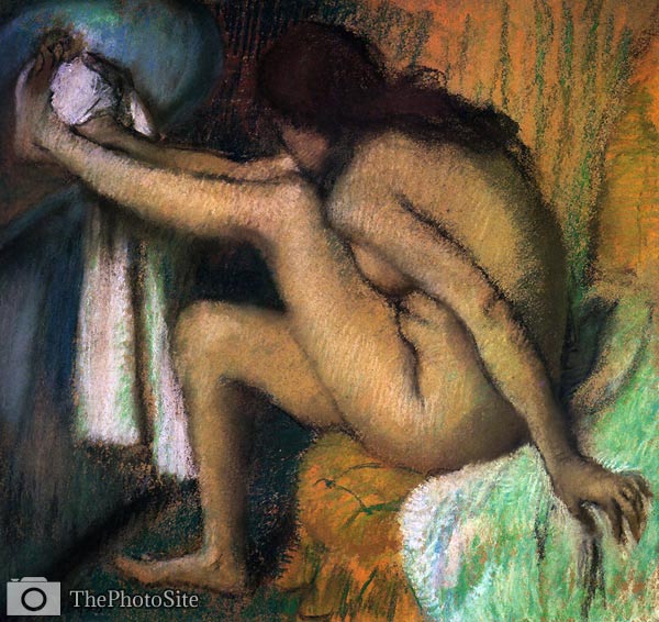 Woman drying her foot Edgar Degas - Click Image to Close