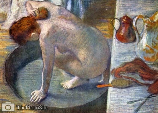 woman in the Zuber, the backs washing itself Edgar Degas - Click Image to Close