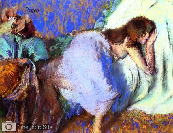 A quiet girl in bed 1893 Edgar Degas - Click Image to Close