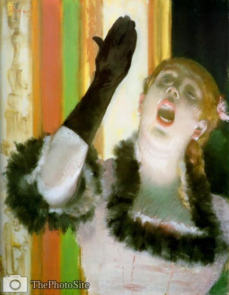 Cafe Concert Singer Edgar Degas - Click Image to Close