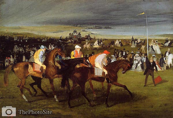 At the Races- the Start Edgar Degas - Click Image to Close