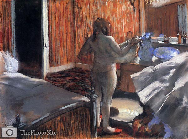Woman at Her Bath Edgar Degas - Click Image to Close
