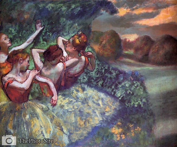 Edgar Degas- Four Dancers Edgar Degas - Click Image to Close