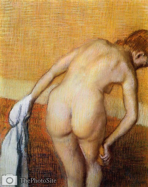 Edgar Degas- Woman Having a Bath Edgar Degas - Click Image to Close