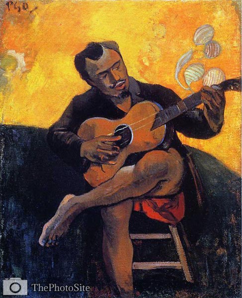 The Guitar Player Paul Gauguin - Click Image to Close