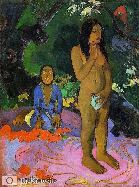 Paul Gauguin -- Parau na te varua ino aka Words of the Devil Pau - Click Image to Close