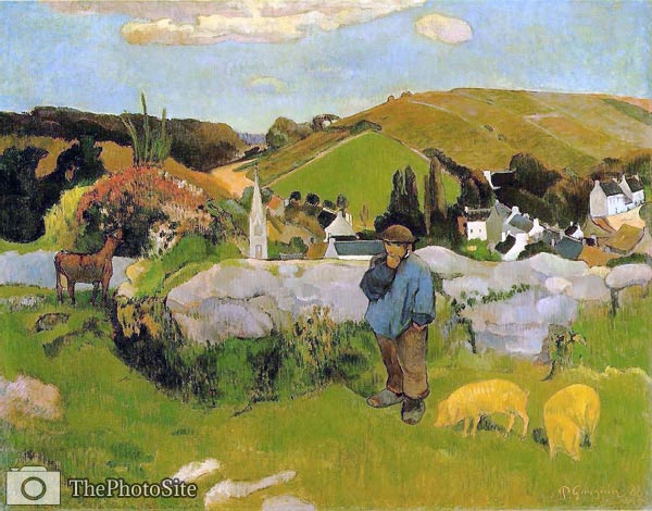 The Swineherd Paul Gauguin - Click Image to Close