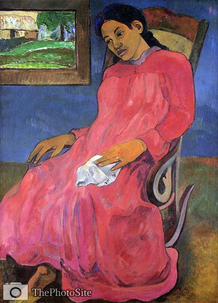 Faaturuma aka Melancholy Paul Gauguin - Click Image to Close