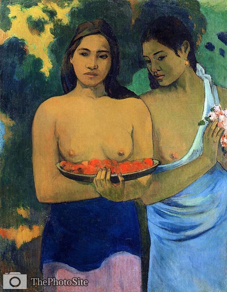 Two Tahitian Women Paul Gauguin - Click Image to Close