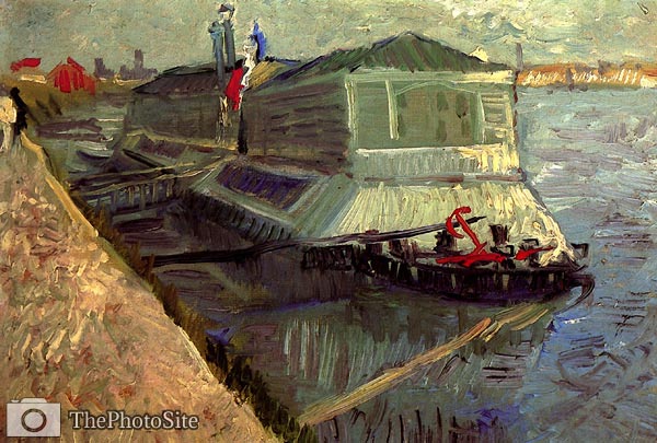 Bathing Float on the Seine at Asnieres Vincent Van Gogh - Click Image to Close