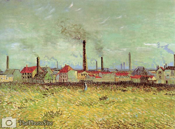 Factories at Asnieres Seen from the Quai de Clichy Van Gogh - Click Image to Close