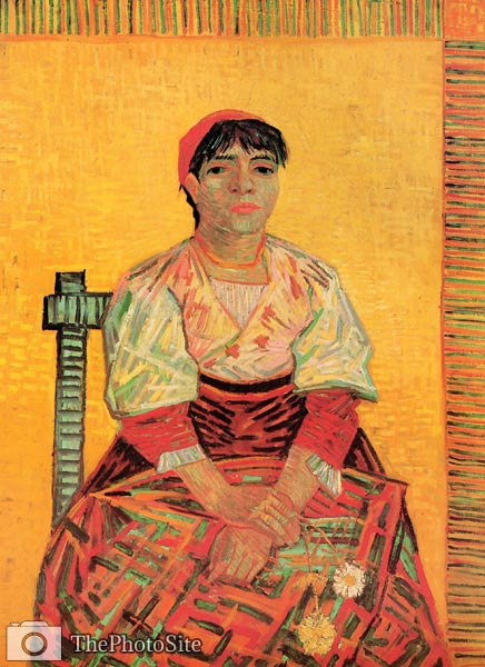 Italian Woman Agostina Segatori Vincent Van Gogh - Click Image to Close