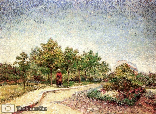 Lane in Voyer d Argenson Park at Asnieres Vincent Van Gogh - Click Image to Close