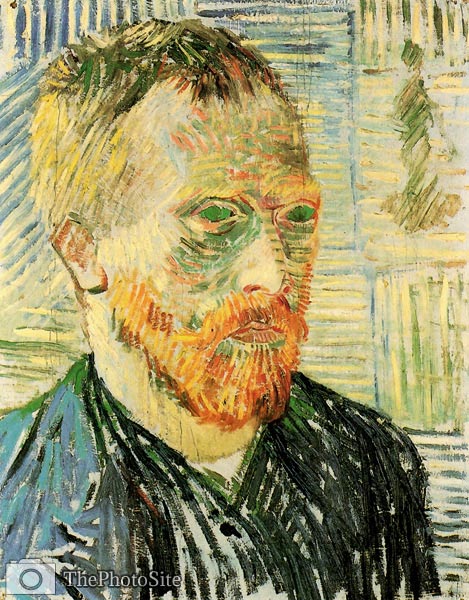 Self-Portrait with a Japanese Print Van Gogh - Click Image to Close