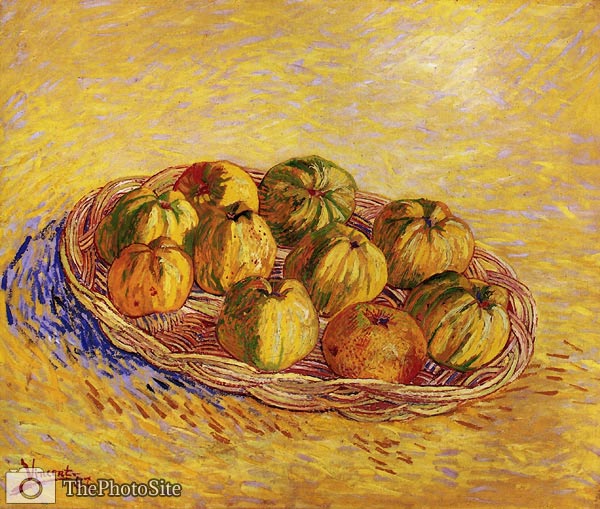 Still Life with Basket of Apples Van Gogh - Click Image to Close