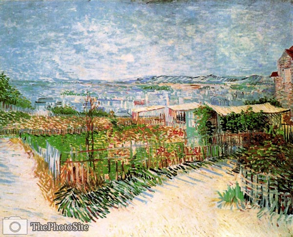Vegetable Gardens at Montmartre Van Gogh - Click Image to Close