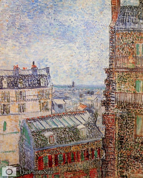 View of Paris from Vincent s Room in the Rue Lepic Van Gogh - Click Image to Close