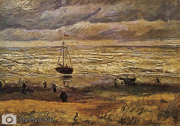 View of the Sea at Scheveningen Van Gogh - Click Image to Close