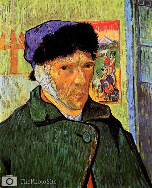 Self-Portrait with Bandaged Ear 1889 Van Gogh - Click Image to Close