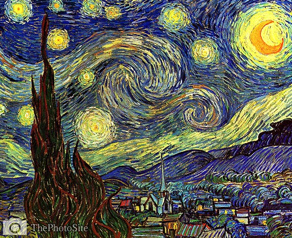 Starry Night 1889 Van Gogh - Click Image to Close