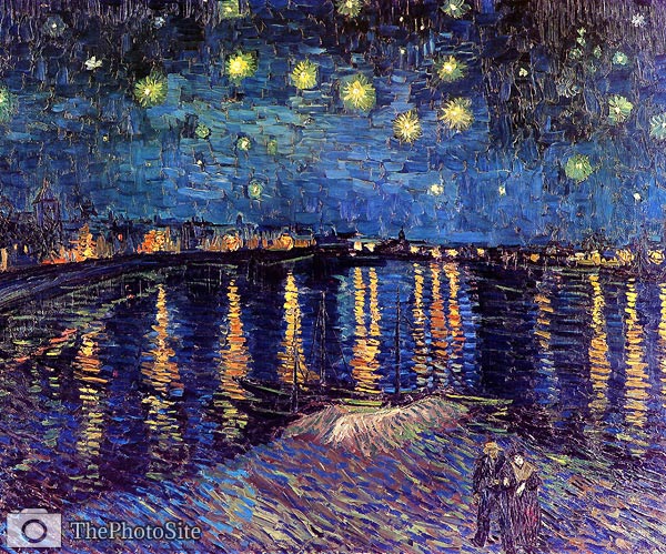 Starry Night Over the Rhone 1888 Vincent Van Gogh - Click Image to Close