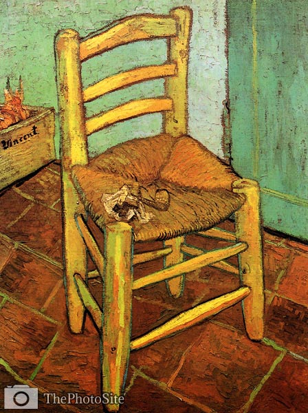 Vincent s Chair with His Pipe 1888 Vincent Van Gogh - Click Image to Close