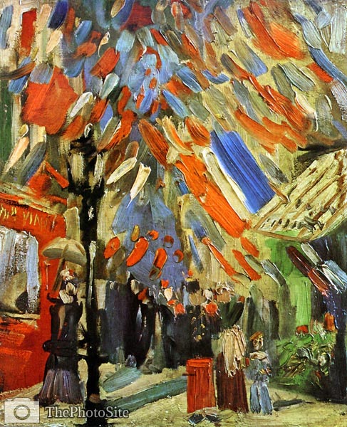 The Fourteenth of July Celebration in Paris 1886 Van Gogh - Click Image to Close