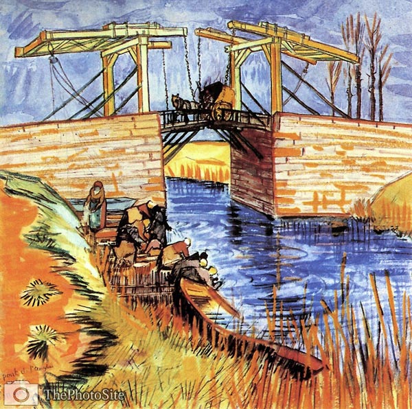The Langlois Bridge at Arles 1888 Vincent Van Gogh - Click Image to Close
