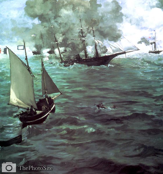 Battle of Kearsarge and the Alabama Eduard Manet - Click Image to Close