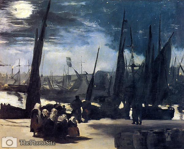 Moolight in Boulogne Eduard Manet - Click Image to Close