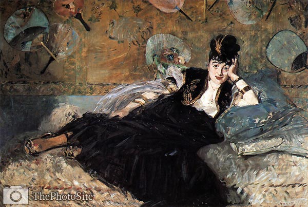 Woman with Fans [Nina de Callias] Eduard Manet - Click Image to Close
