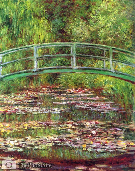Bridge over the llly pond Eduard Manet - Click Image to Close