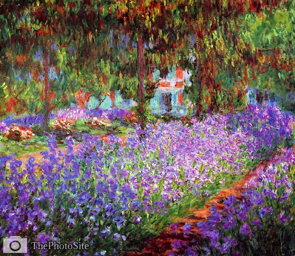 The artists garden at Giverny Claude Monet - Click Image to Close