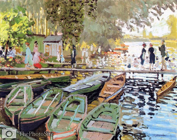 Bathers at Grenouillere Monet - Click Image to Close