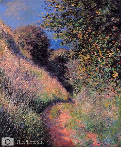 Path at Pourville Monet - Click Image to Close