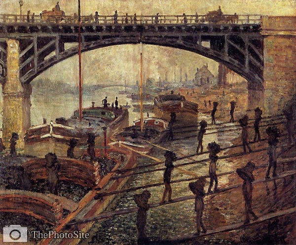Coal Dockers Claude Monet - Click Image to Close