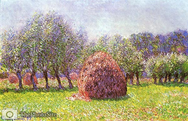 Heap of hay in the field Claude Monet - Click Image to Close