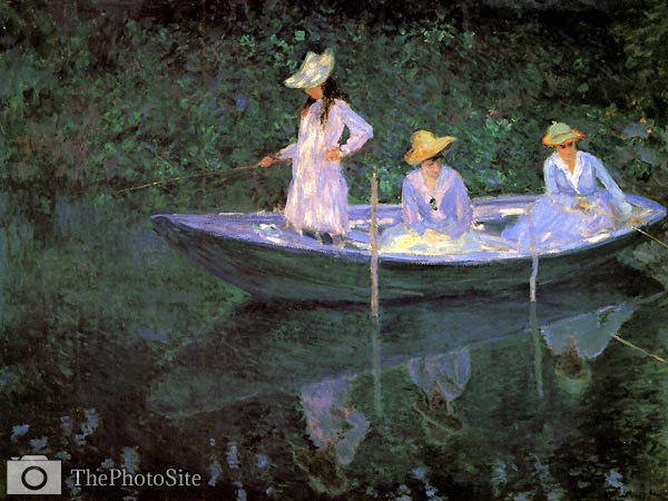 La Barque at Giverny Claude Monet - Click Image to Close